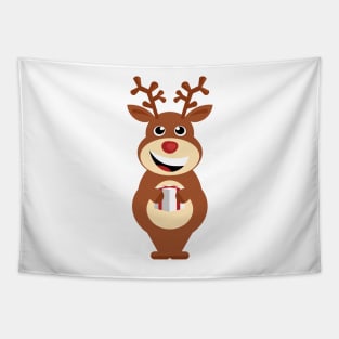 Red nosed reindeer Tapestry