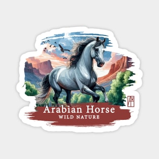 Arabian Horse - WILD NATURE - HORSE -6 Magnet