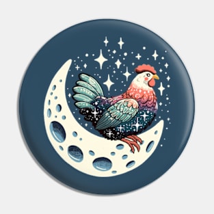 Moon Chicken Pin