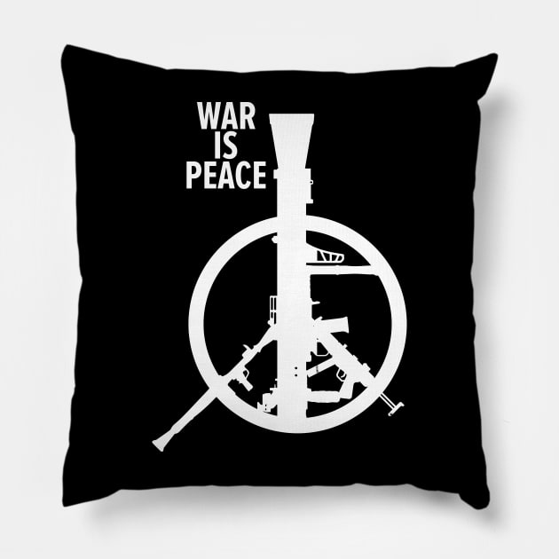 War Is Peace: George Orwell Tribute - Art for Peace, Freedom, and Unity Pillow by Boogosh
