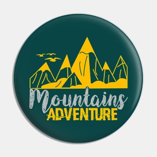mountains adventure Pin