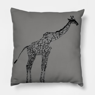 Girrafe Shadow Silhouette Anime Style Collection No. 159 Pillow