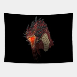 Ancient Red Dragon Tapestry