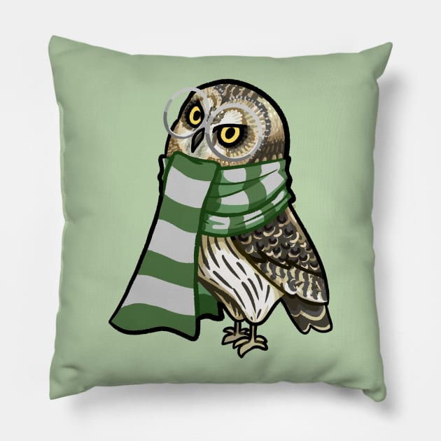 Cunning Short-Earred Owl Pillow by Ribombyliidae