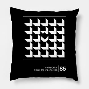 Flaunt the Imperfection - Minimalist Graphic Design Artwork Pillow