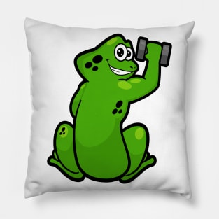 Frog at Bodybuilding with Dumbbell Pillow