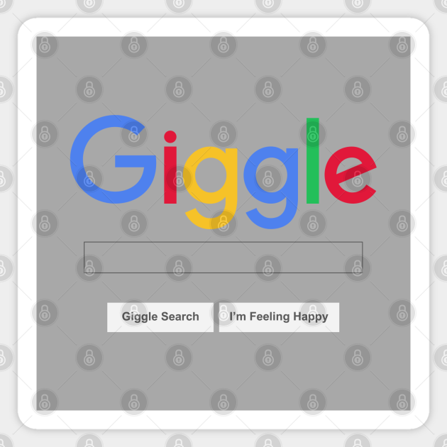 Giggle Typography Sticker Teepublic