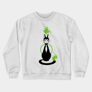 Demon Cat Crewneck Sweatshirts Teepublic
