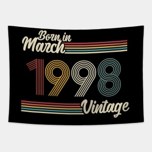 Vintage Born in March 1998 Tapestry