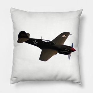 P-40E Warhawk Diving - No Background Pillow