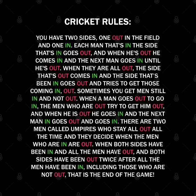 Cricket Rules New Edition by isstgeschichte