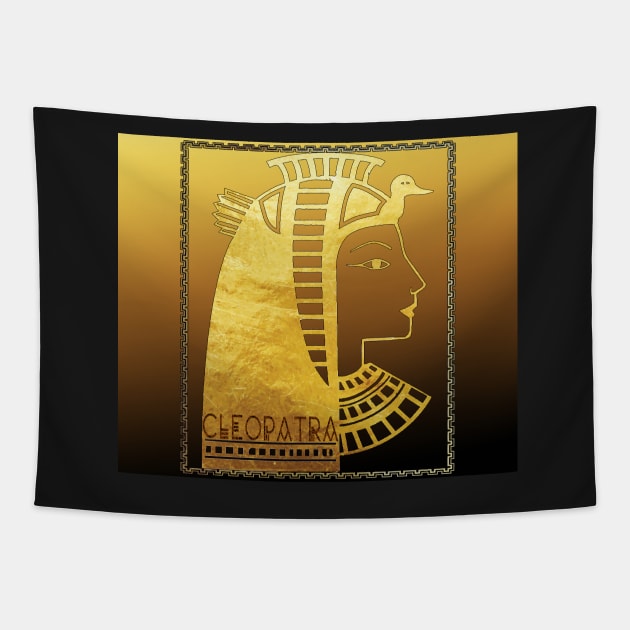 Cleopatra Queen of ancient Egypt Tapestry by KrasiStaleva