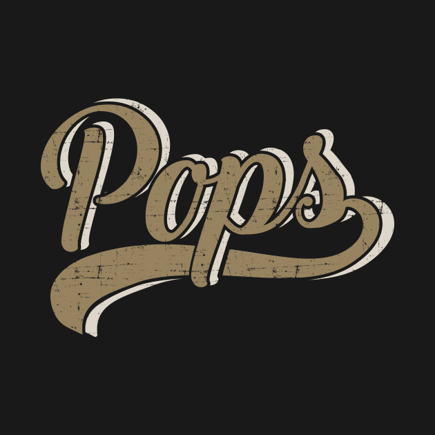 Pops for dad and father's day from daughter or son by Designzz