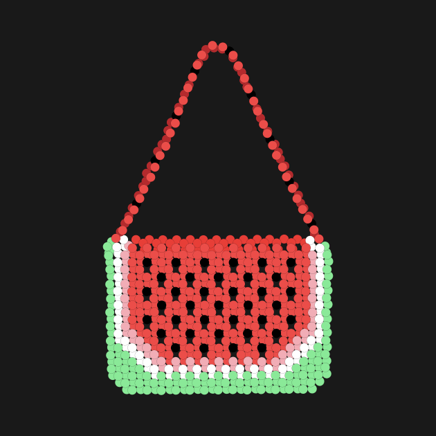 Watermelon Bead Bag by marissasiegel