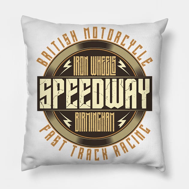 Logo - Speedway - bright Pillow by ShirzAndMore