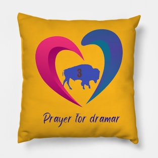 pray for damar hamlin 3 BUFFALO Pillow