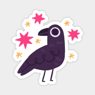 Happy Crow Magnet