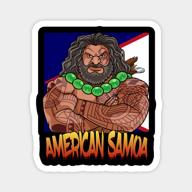 American Samoa Samoan Flag Polynesian Pride Magnet by Noseking