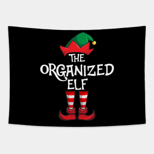 Organized Elf Matching Family Christmas Tapestry