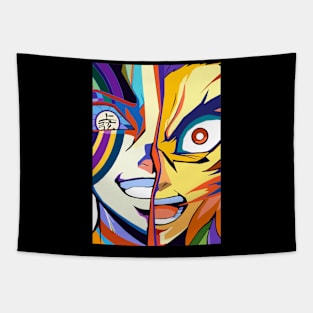 Akaza vs Rengoku pop art Tapestry