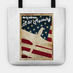 Vintage P-51 Mustang Tote