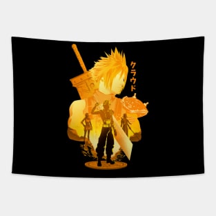 Mercenary Soldier Cloud Tapestry