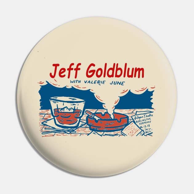 Jeff Goldblum Vintage Pin by Animal Paper Art