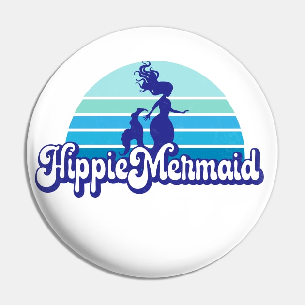 Hippie Mermaid Pin by Jitterfly