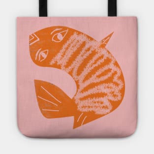 Orange fish Tote