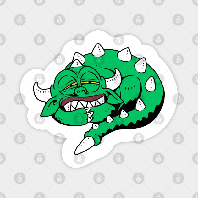 sleepy hodag Magnet by COOLKJS0