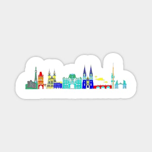 Prague buildings Magnet