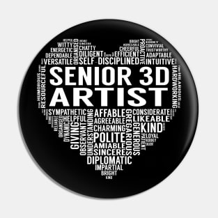 Senior 3D Artist Heart Pin