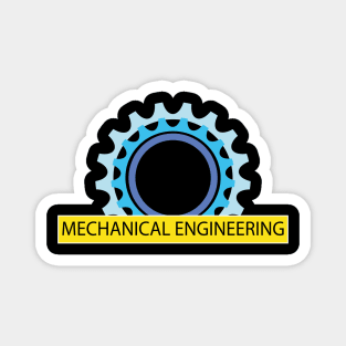 mechanical engineering, engineer mechanics logo Magnet