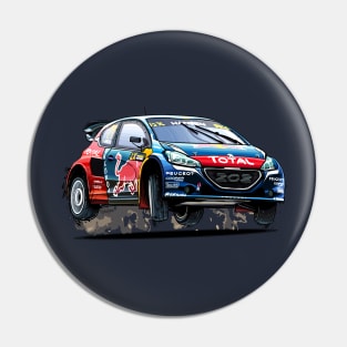 Timmy Hansen's Peugeot 208 RX - Illustration Pin