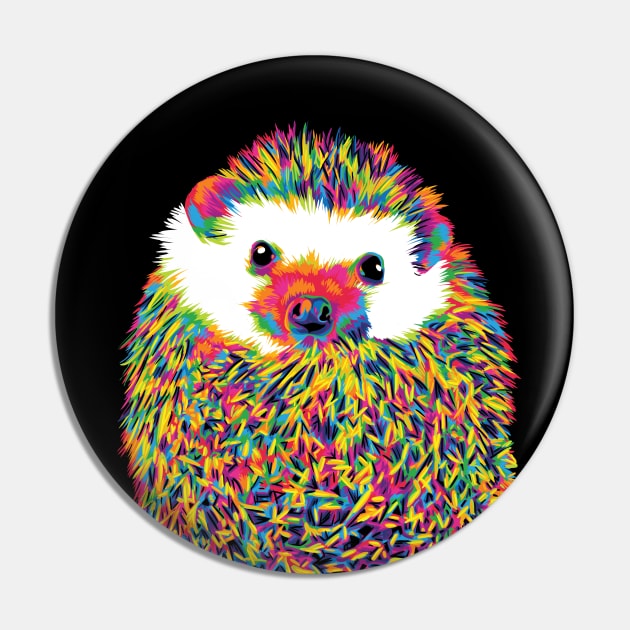 Hedgehog o Colors Pin by polliadesign