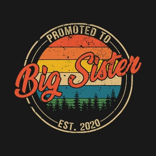 Promoted to Big Sister Est 2020 Mothers Day Gift T-Shirt