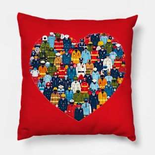 Heart of Heroes Pillow