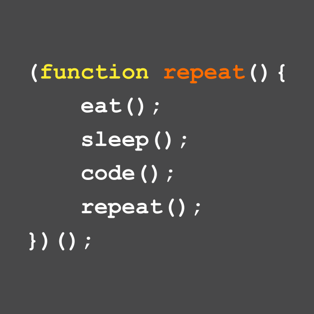 Function { Eat Sleep Code Repeat } by misdememeor