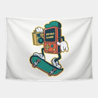 RETRO GAME CARTOON Tapestry