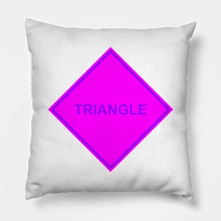 Magenta Purple Triangle Pillow