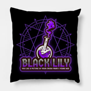 Black Lily Magical Potion Pillow