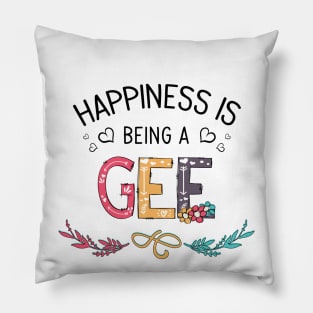 Happiness Is Being A Gee Wildflowers Valentines Mothers Day Pillow