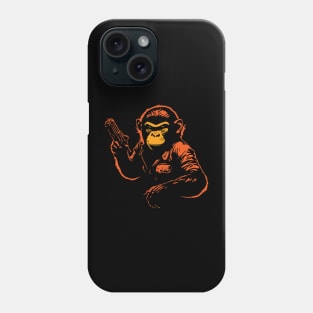 monkey with a gun Phone Case