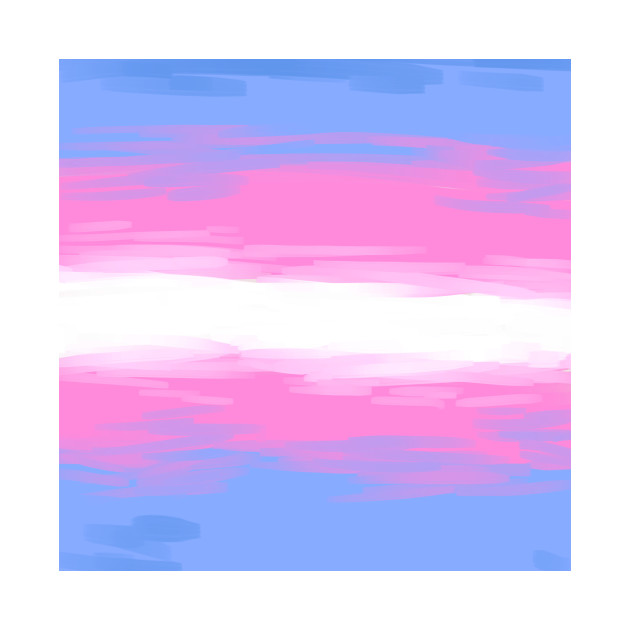 Painted Transgender Pride Flag by RiverKai