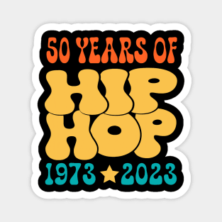 50 Years Old 50th Anniversary Of Hip Hop retro Magnet