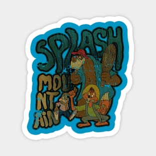 TEXTURE -  SPLAISH MOUNTAIN ADVENTURE VINTAGE RETRO Magnet