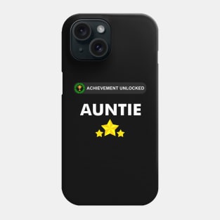 Achievement Unlocked - Gamer Girl Became an Auntie Phone Case