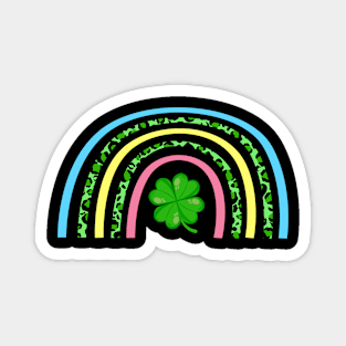 Shamrock Rainbow Patrick's Day Magnet