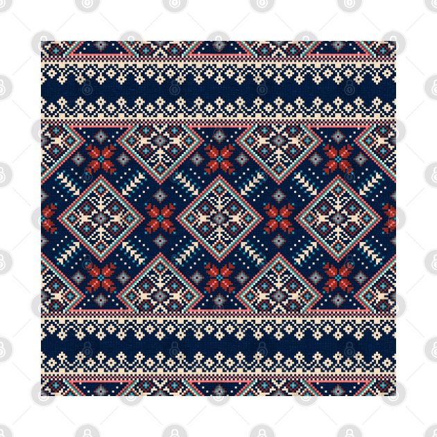 Ethnic Slavic pixel carpet texture #2 by GreekTavern