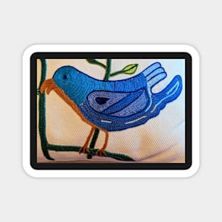 The blue little bird Magnet